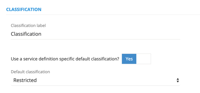 Default Site Classification