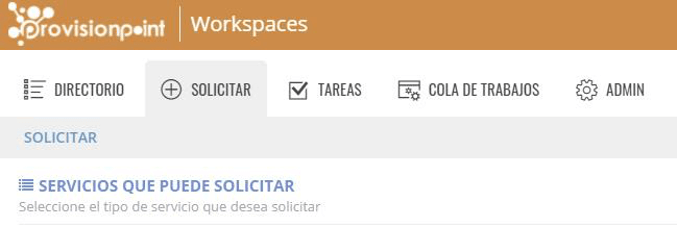 ProvisionPoint Workspaces Spanish