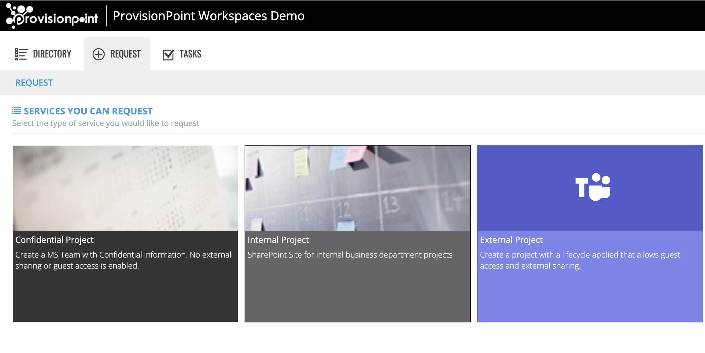 SharePoint Projects ProvisionPoint Workspaces