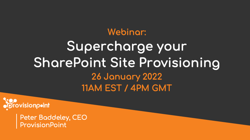 Supercharge your SharePoint Site Provisioning